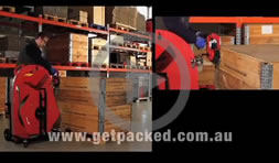 Ergopack battery operated pallet strapping machine